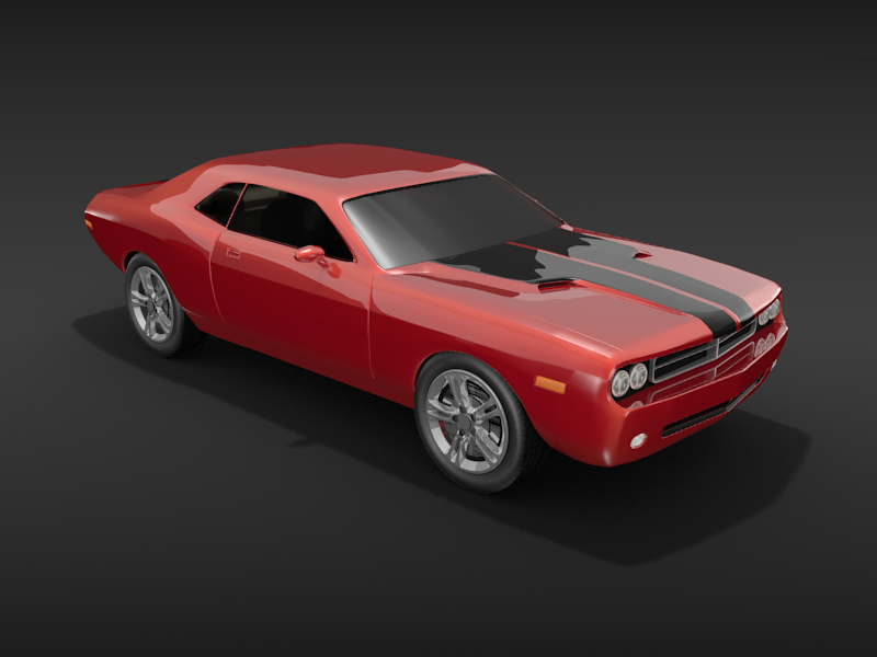 Free Download Blender 3d Model Of Dodge Challenger Blog