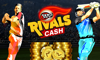 WCC Rivals Cash Tournaments - win real money through mobile cricket gaming!