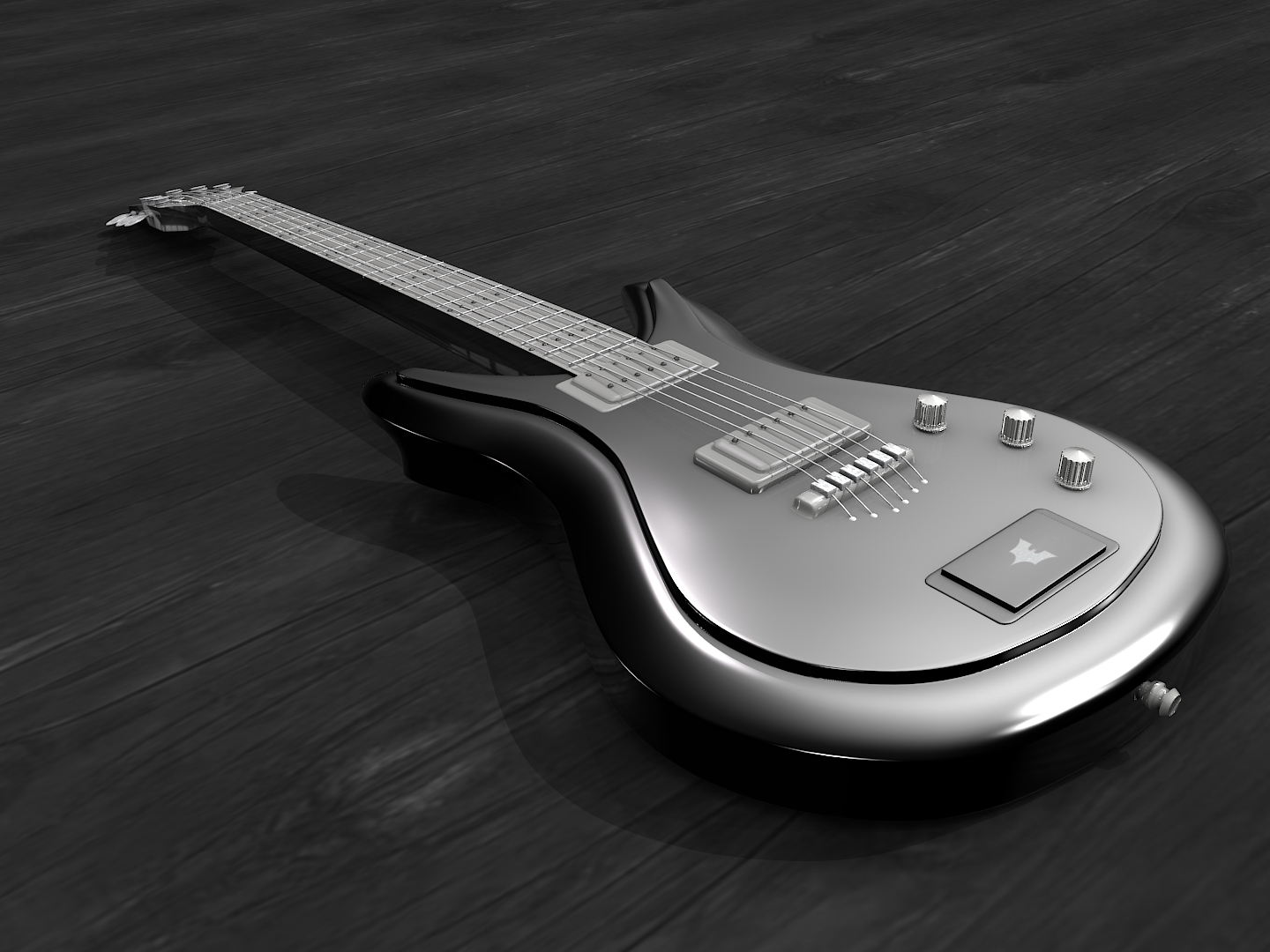  Free  download Blender  3D model of Guitar Blog