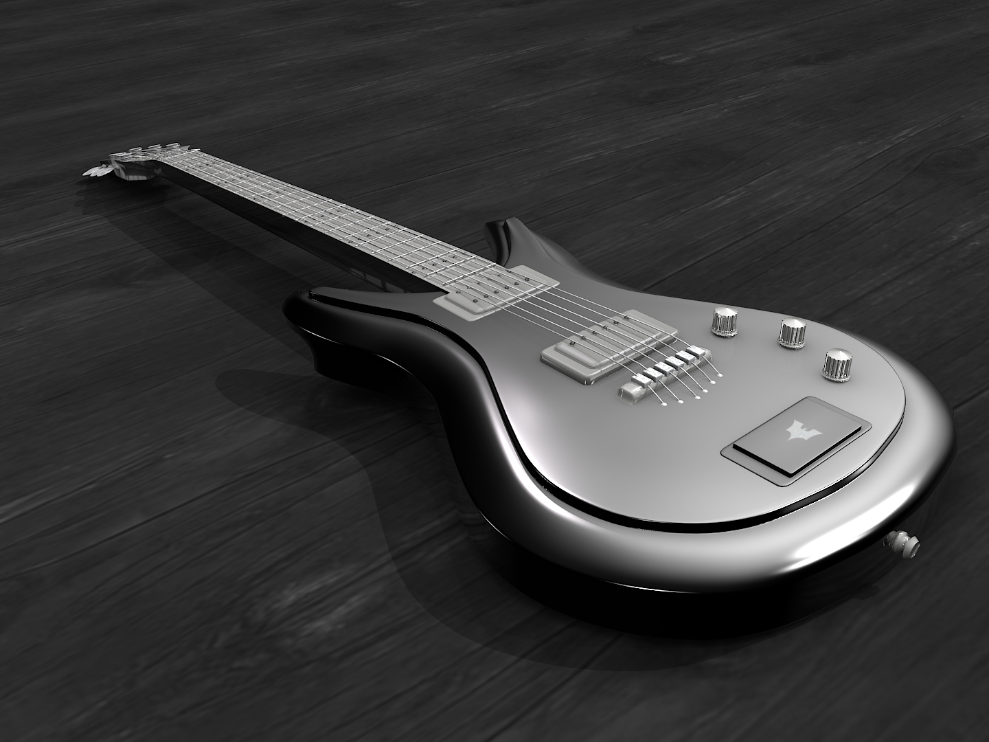 Free download  Blender  3D  model of Guitar Blog