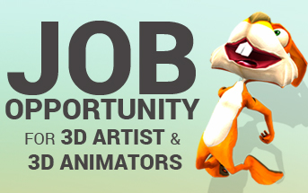 We're hiring 3d Artists and Animators - Blog